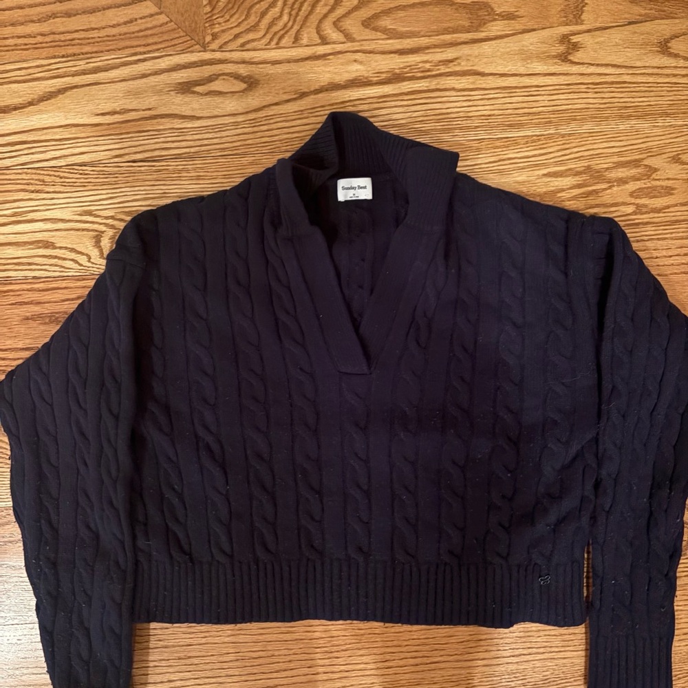 Sunday Best Black V-Neck Sweater